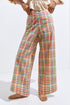 Linen Plaid Pant
